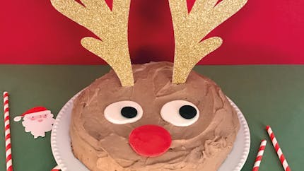 Le gâteau de Noël du Renne Rudolph