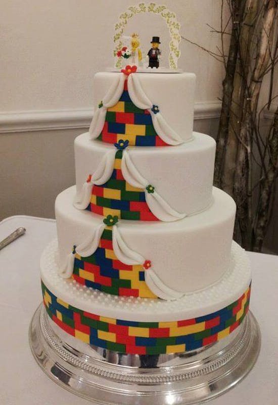 Le gâteau Lego mariage princier