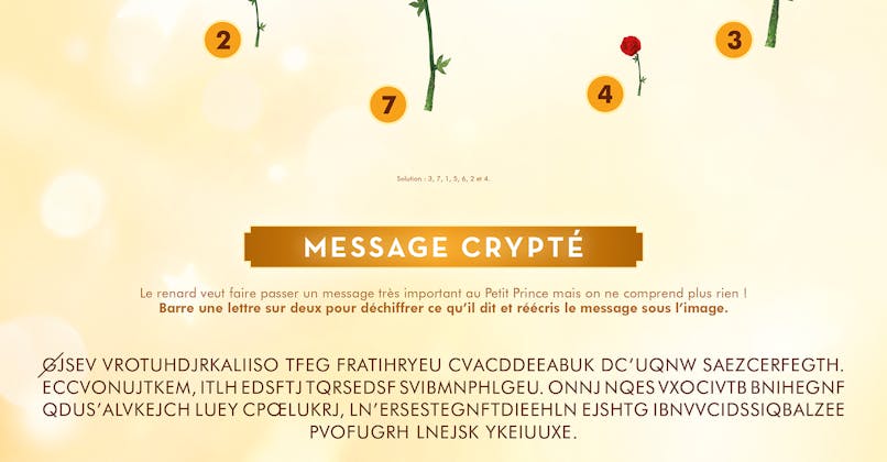 Le message crypté du Petit Prince