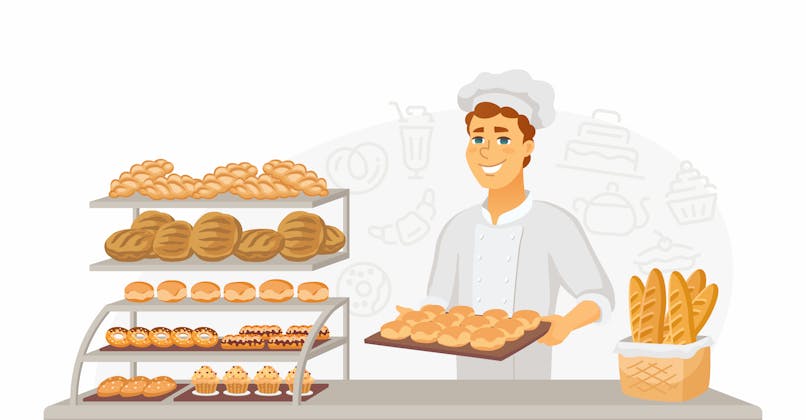 Illustration d'un boulanger