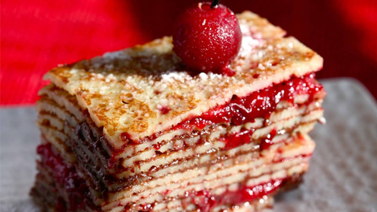 Le mille-feuilles à la confiture Le mille-feuilles à la confiture