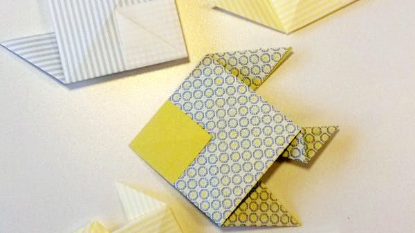 Tuto facile origami : faire un poisson en papier