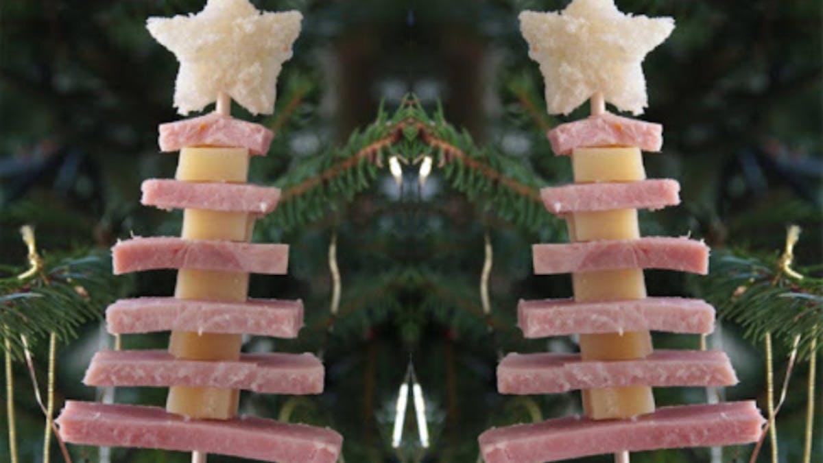 Le sapin de Noël jambon-fromage Le sapin de Noël jambon-fromage