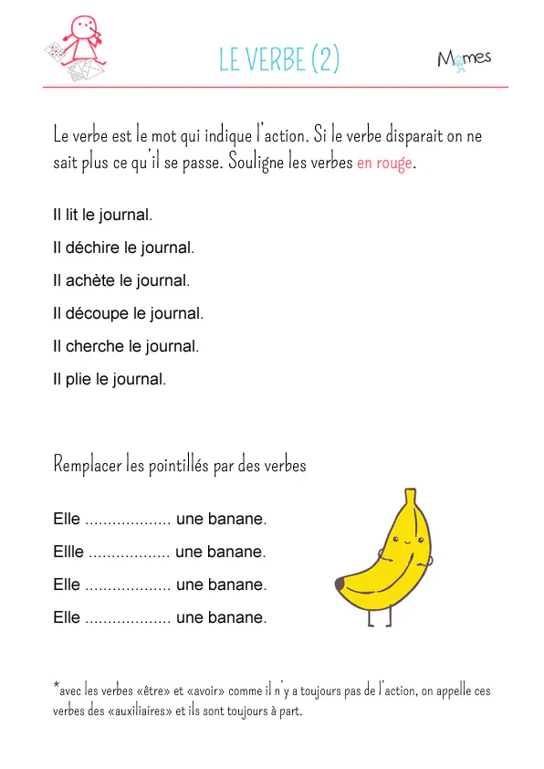 Exercice Sur Le Verbe Et La Phrase Fiche 2 MOMES exercice-sur-le-verbe-et-la-phrase-fiche-2-momes