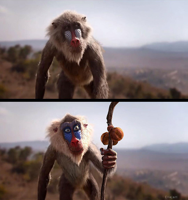Le Roi Lion Quand Un Fan Revisite Le Film Dans Le Style De L Original Momes Net
