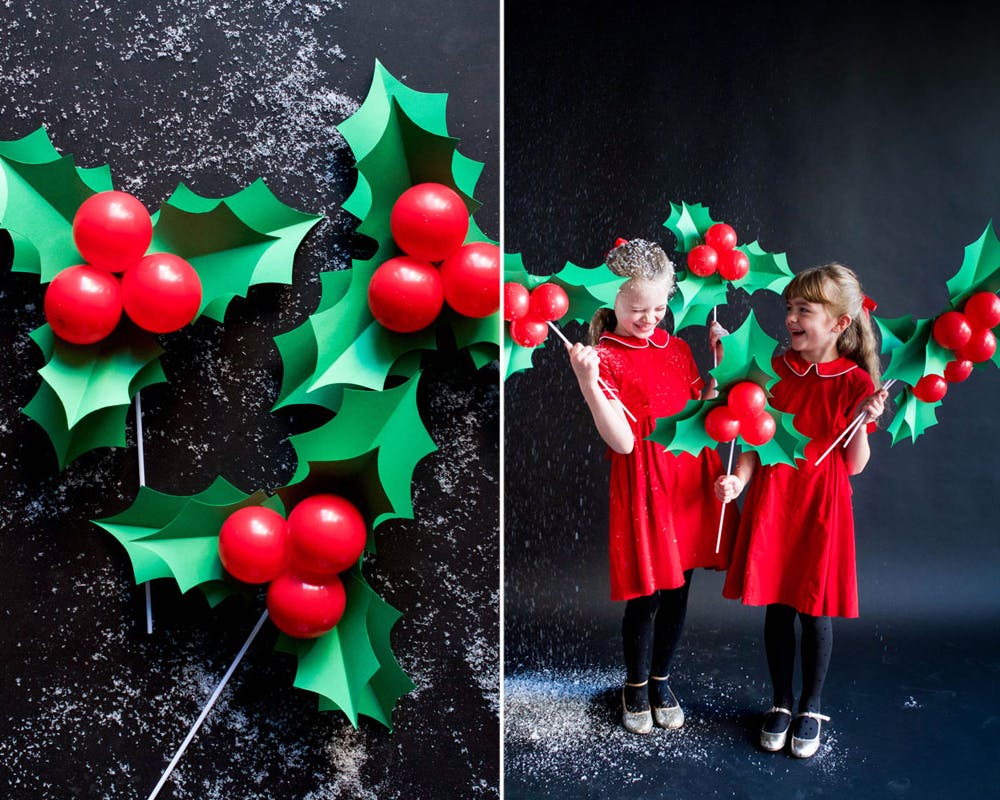idées décorations Noël rapides simples faciles
        dernière minute ballon houx