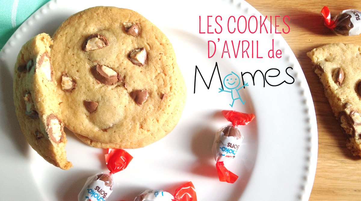 Recette Les Cookies D Avril Aux Kinder Schoko Bons Momes Net