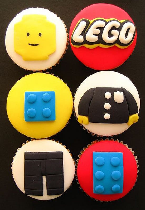 Les cupcakes Lego