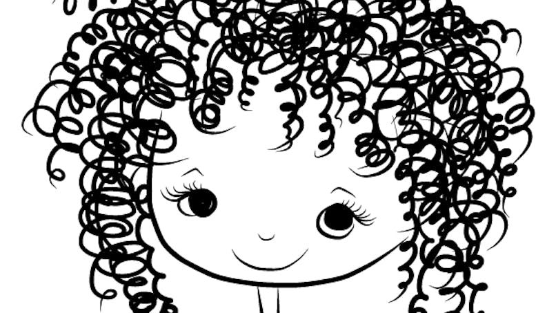 Exercice (maternelle) pour apprendre à dessiner des cheveux bouclés 