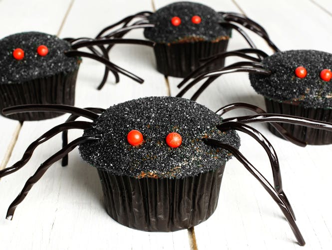 Les muffins araignées au chocolat