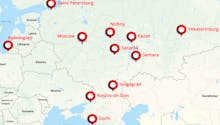 Les stades du Mondial de football 2018 en Russie