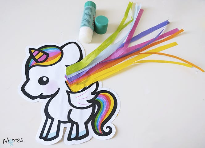 Mini cerf volant licorne imprimer MOMES net Mini cerf volant licorne imprimer MOMES net