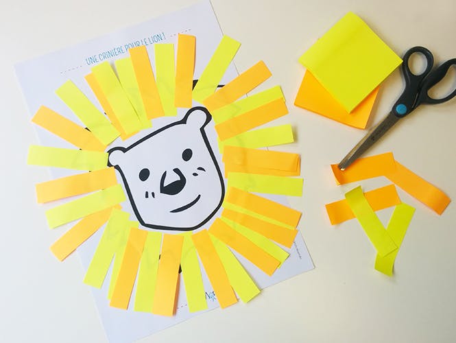 Lion post-it