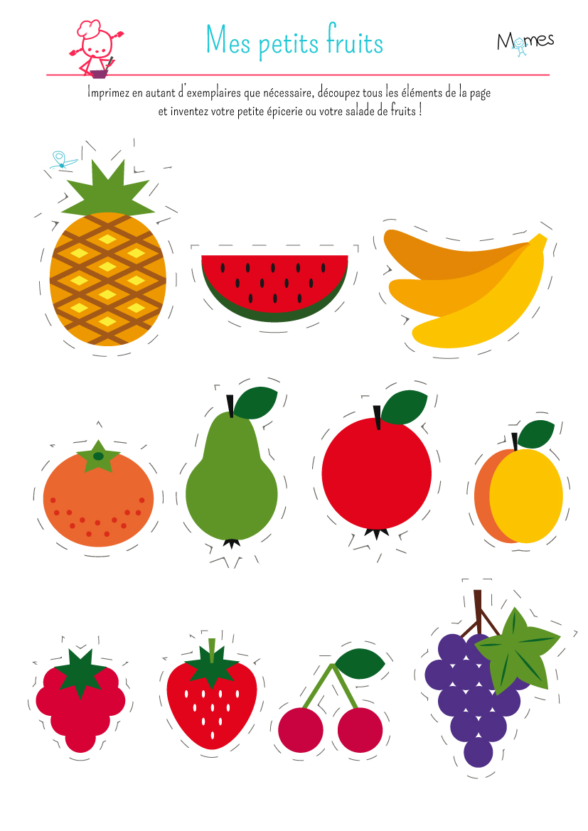 Ma petite dinette : les fruits | MOMES.net