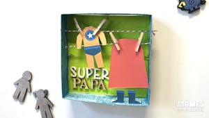 Magnet diorama Super Papa