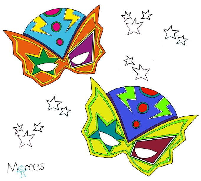 Masques de super héros à colorier  Masque super héros, Les super héros,  Héros