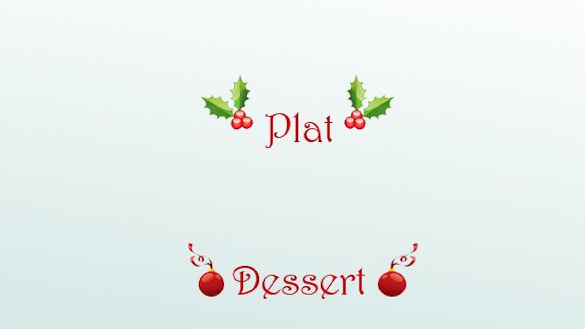 Menu de Noël à imprimer | MOMES.net Menu de Noël à imprimer | MOMES.net