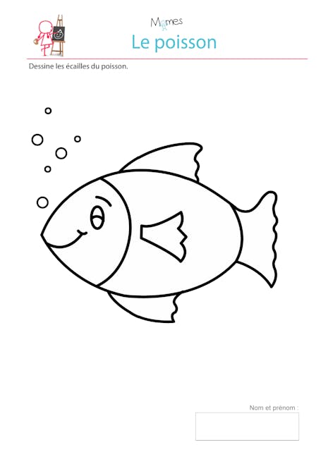 Modele De Poisson A Imprimer Dessiner Les Ecailles Momes Net Modele De Poisson A Imprimer Dessiner Les Ecailles Momes Net