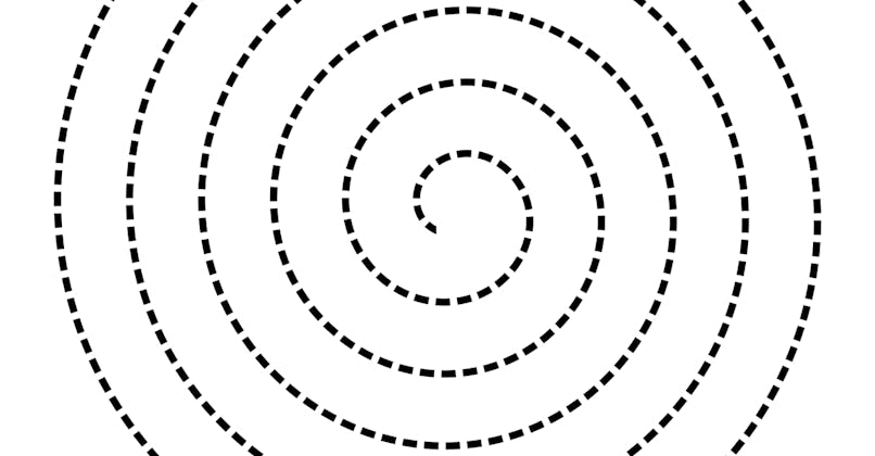 modele spirale pointillés