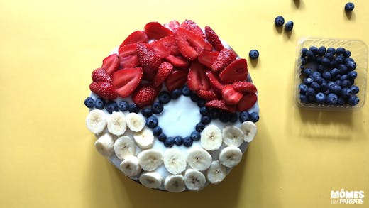 Gâteau Pokémon aux fruits et sans gluten