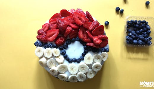 Gâteau Pokémon aux fruits et sans gluten