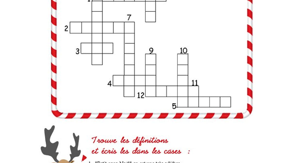Mots Croises De Noel Momes Net Mots Croises De Noel Momes Net
