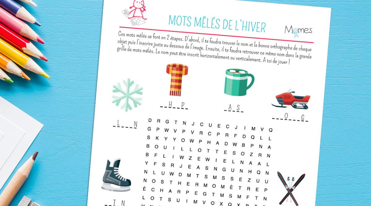 Mot De La Meme Famille Que Hiver Mots mêlés de l'hiver | MOMES