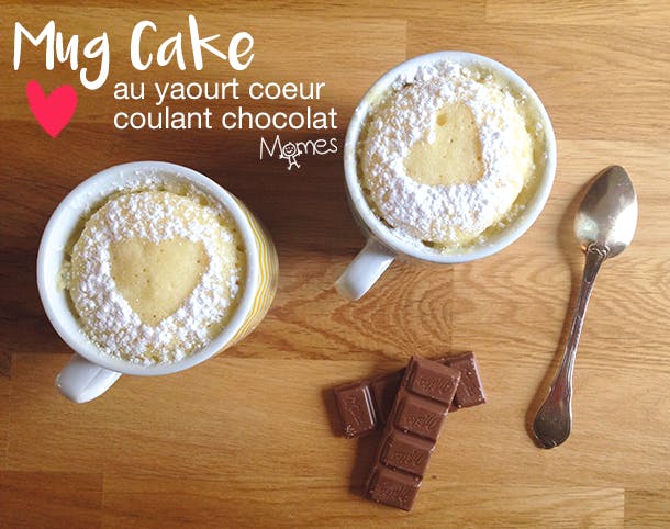 Recette Mug Cake Au Yaourt Et Coeur Coulant Au Chocolat Momes Net Recette Mug Cake Au Yaourt Et Coeur Coulant Au Chocolat Momes Net
