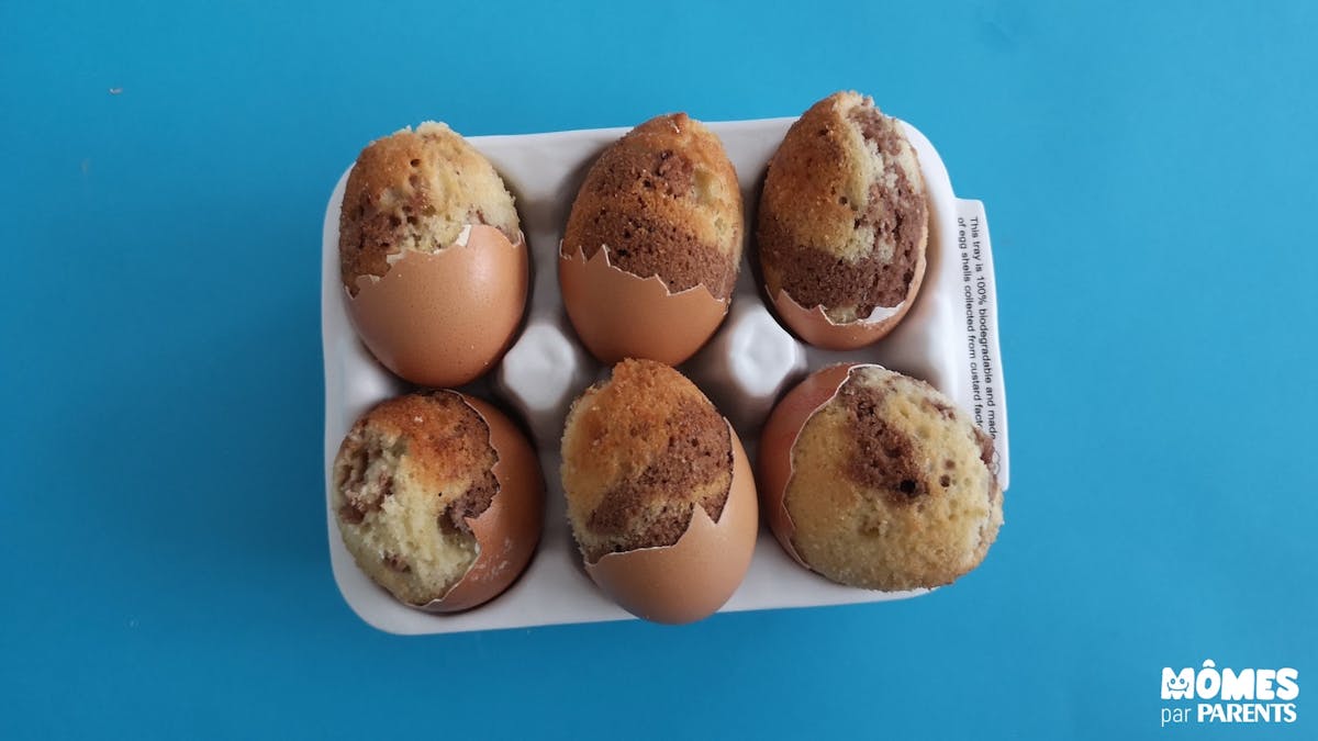 Gateau Marbre Dans Coquilles D Oeufs Momes Net Gateau Marbre Dans Coquilles D Oeufs Momes Net