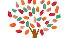 Peinture au doigt : les feuilles d'automnes