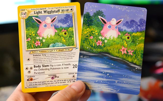 Cette Artiste Peint De Mini Tableaux Sur Ses Cartes Pokemon Momes Net Cette Artiste Peint De Mini Tableaux Sur Ses Cartes Pokemon Momes Net