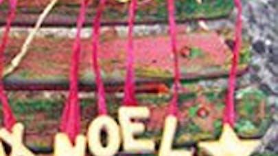 Petit mobile de noel en pate à sel Petit mobile de noel en pate à sel