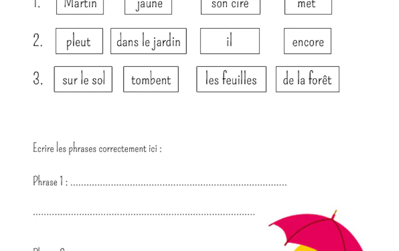 Phrases dans le désordre ! | MOMES.net