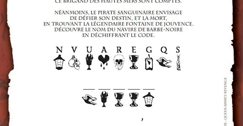 Pirate Secret Code Déchiffrez le code secret Pirates des Caraïbes ! | MOMES