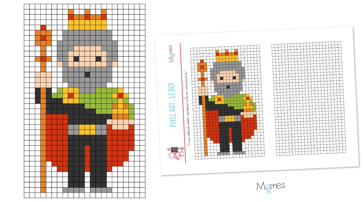 Pixel Art Le Roi Momes Net