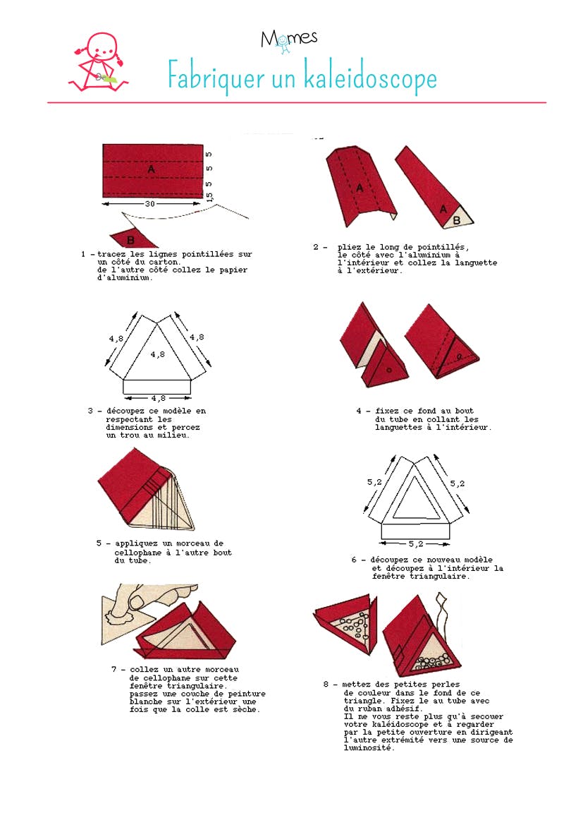 Plan Pour Realiser Un Kaleidoscope Momes Net Plan Pour Realiser Un Kaleidoscope Momes Net