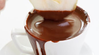 Poire au chocolat au micro-onde Poire au chocolat au micro-onde