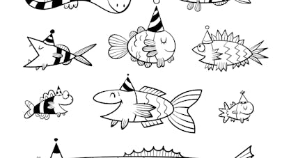 coloriage poisson d'avril coloriage poisson d'avril