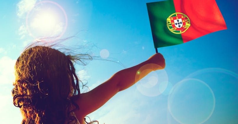 Le portugais drapeau enfant