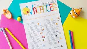 Poster 50 idées d'activités pour l'été !