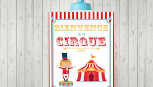 Poster cirque à imprimer