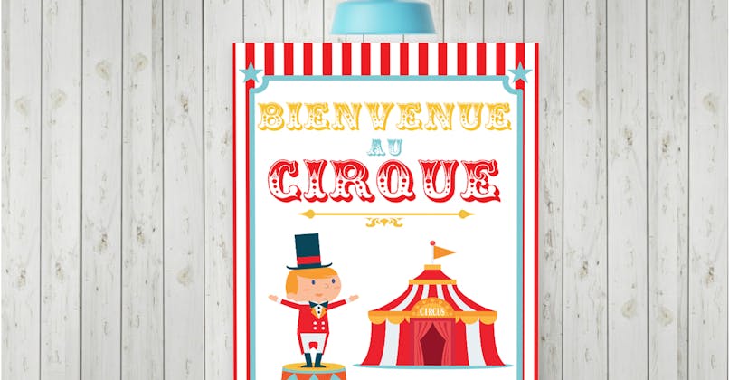 affiche cirque à imprimer