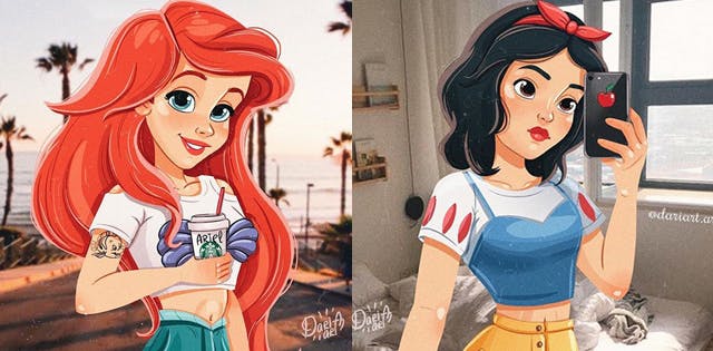 Cette Artiste Dessine Des Princesses Disney Resolument Modernes Momes Net Cette Artiste Dessine Des Princesses Disney Resolument Modernes Momes Net