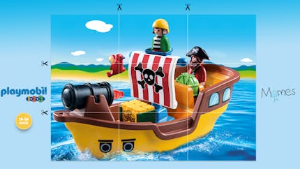 Puzzle Pirates Playmobil 123 à imprimer