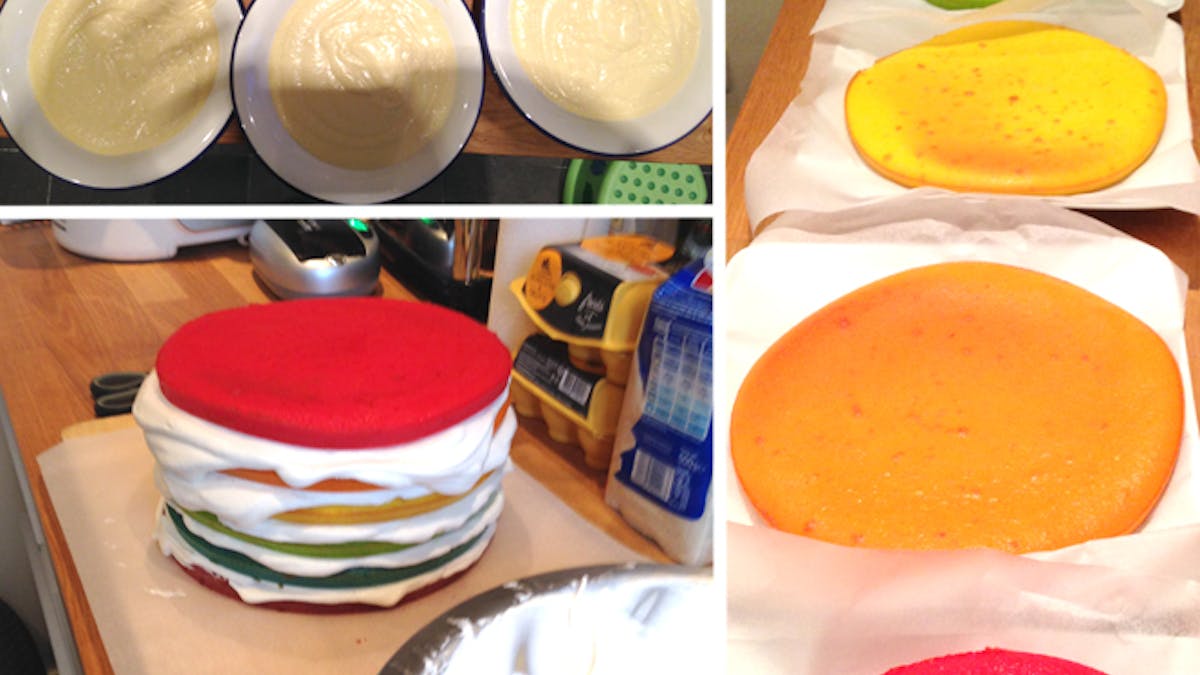 Recette Rainbow Cake Momes Net Recette Rainbow Cake Momes Net