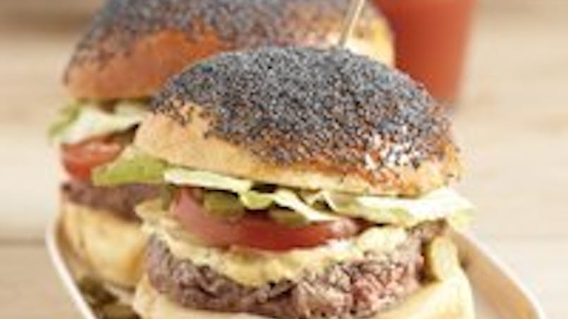Recette Hamburger au pavot bleu Recette Hamburger au pavot bleu