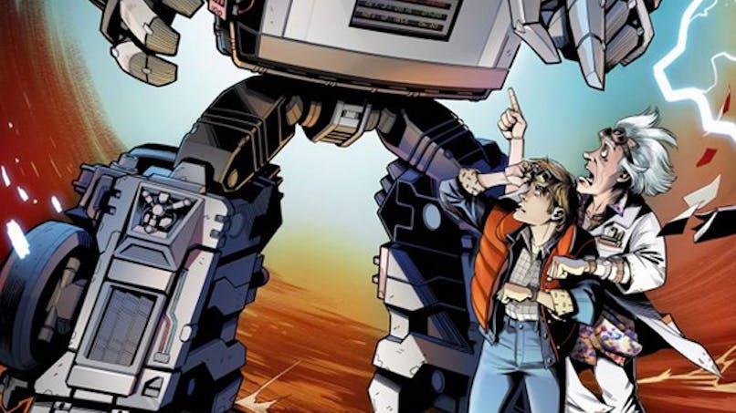 Retour vers le futur et Transformers Crossover bande
      dessinée autobot Gigawatt figurine hasbro