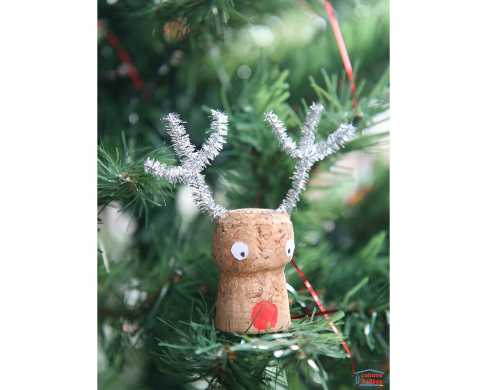 idées décorations Noël rapides simples faciles
        dernière minute Rudolph Le Renne bouchon