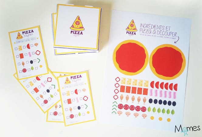 Jeu de mini pizza imprimer MOMES net Jeu de mini pizza imprimer MOMES net
