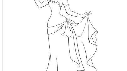 Tiana en robe de soirée Tiana en robe de soirée